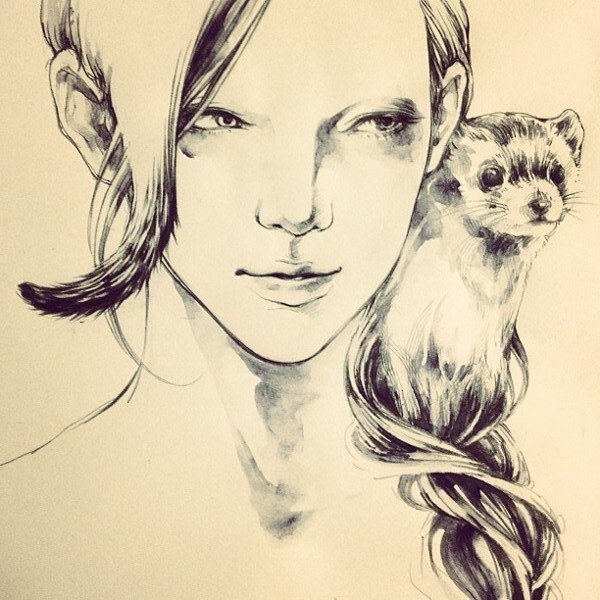 Иллюстрация: художник-иллюстратор из Японии Аки Мияджима (Aki Miyajima).