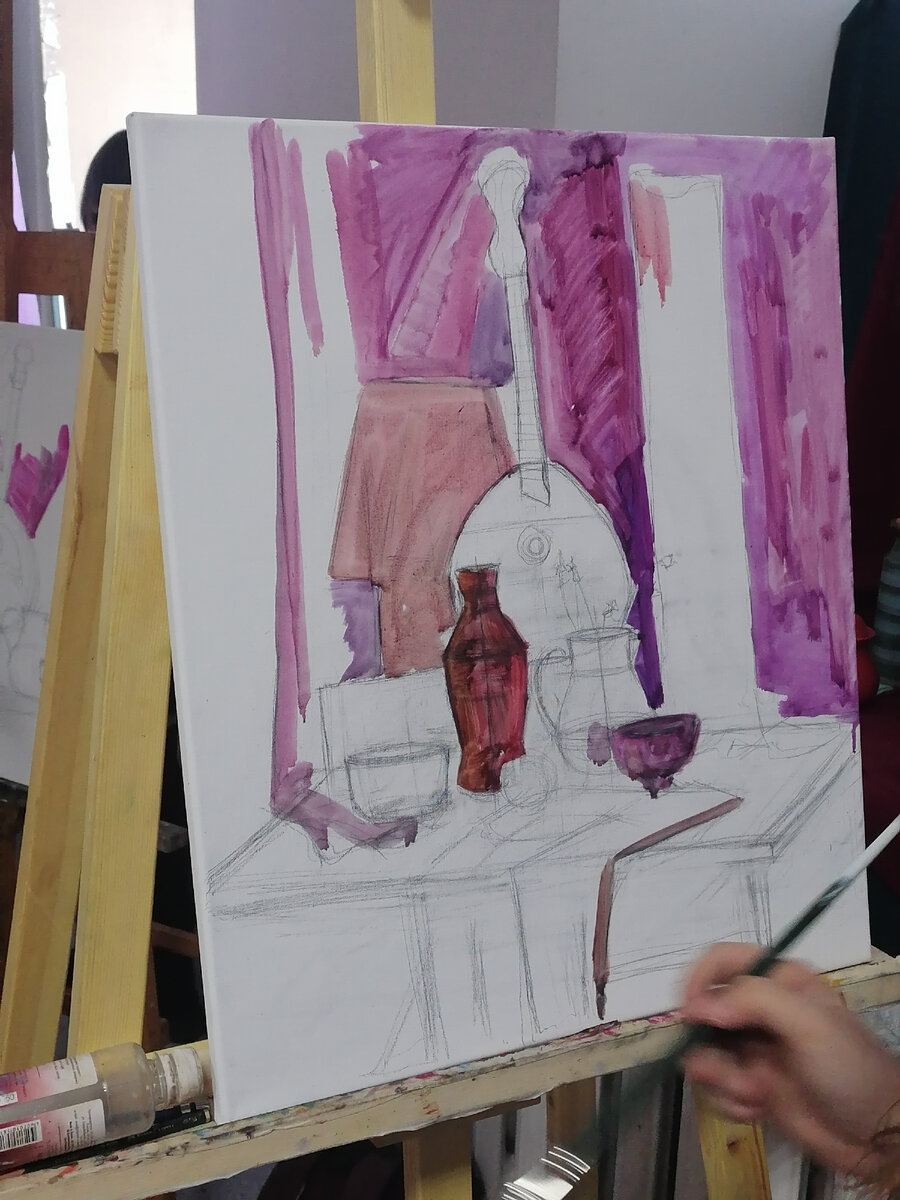 Цветной подмалевок