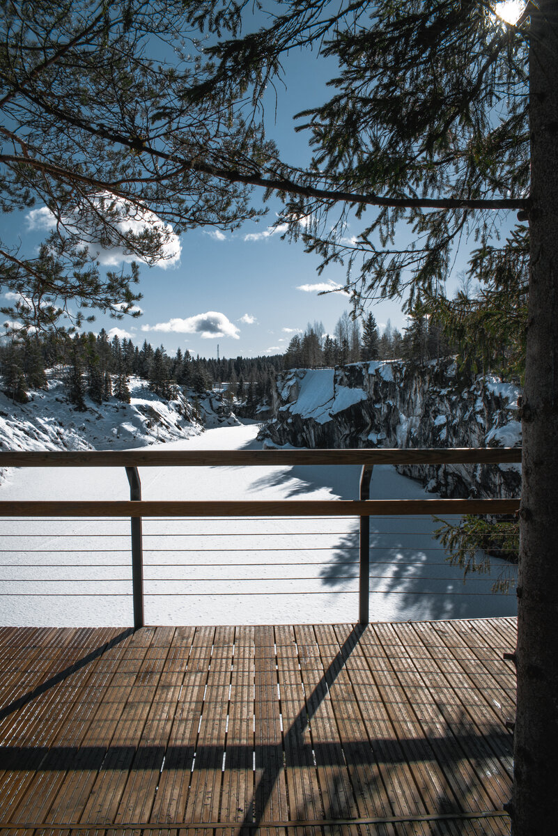 Удобные смотровые площадки вокруг Мраморного каньона