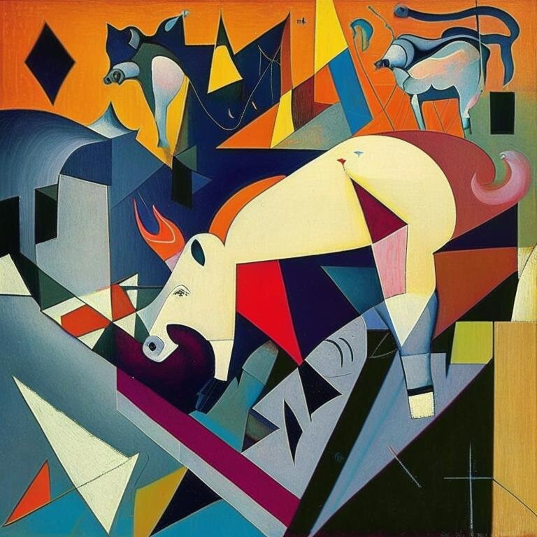 в стиле Кандинский.