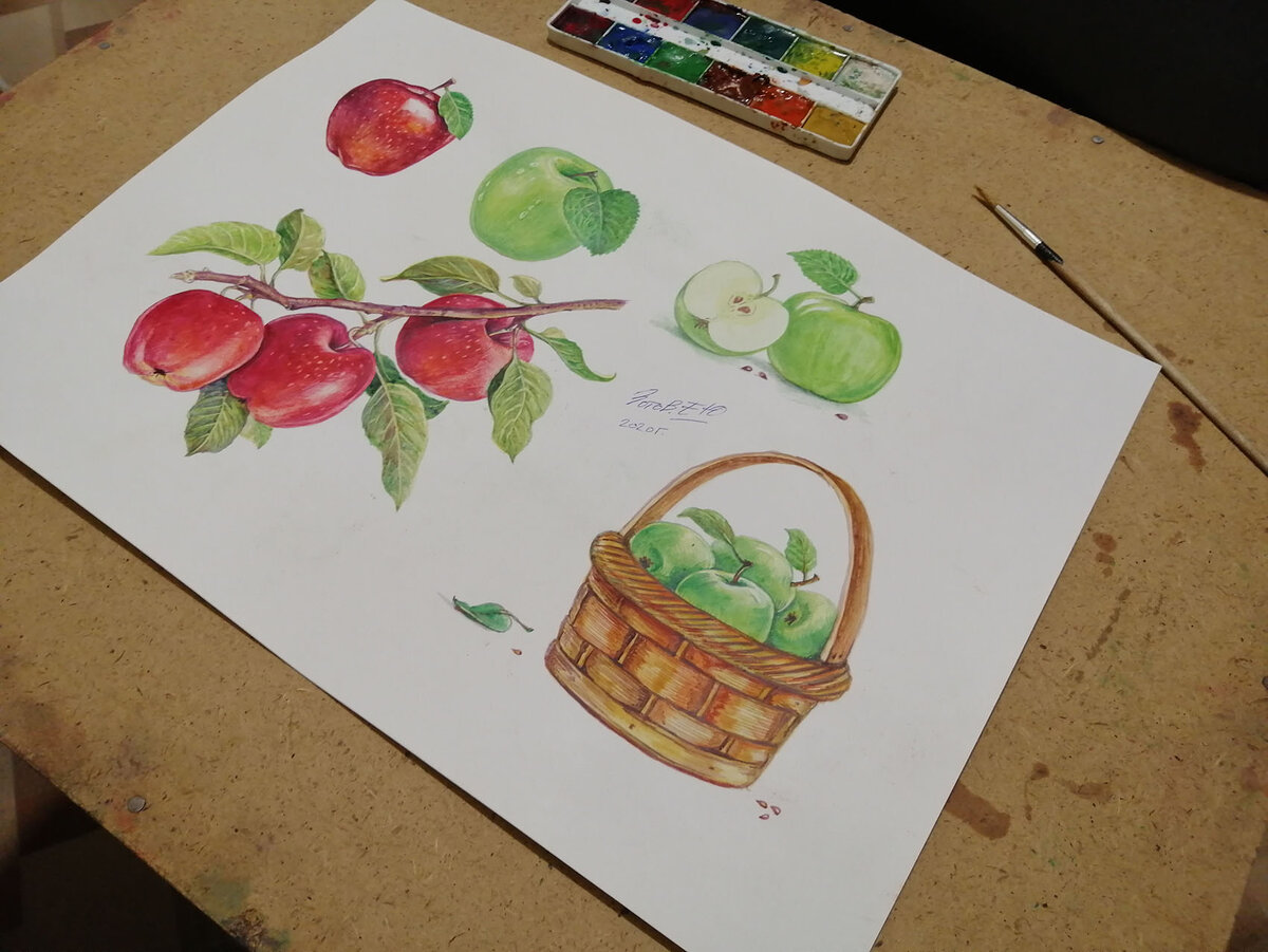 На фото видны те самые дешевые краски. 