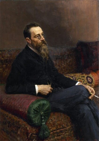 Илья Репин  Портрет Н.А. Римского - Корсакова 
1893