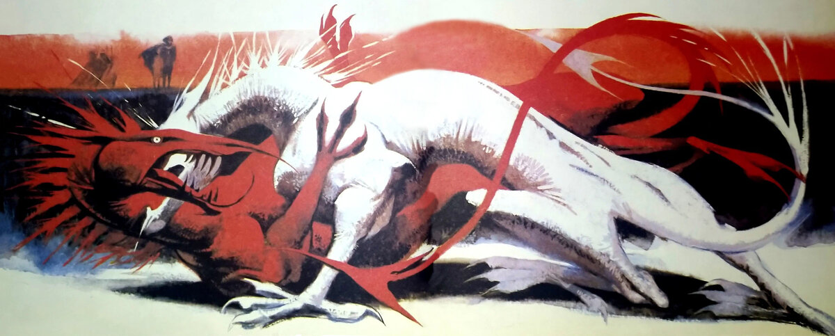 Живопись Susan Hunter. (Изображение взято из сборника «Король Артур и Мерлин».)