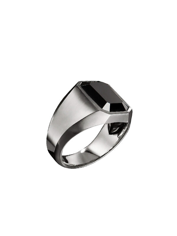 Кольцо David Yurman Streamline из серебра с ониксом