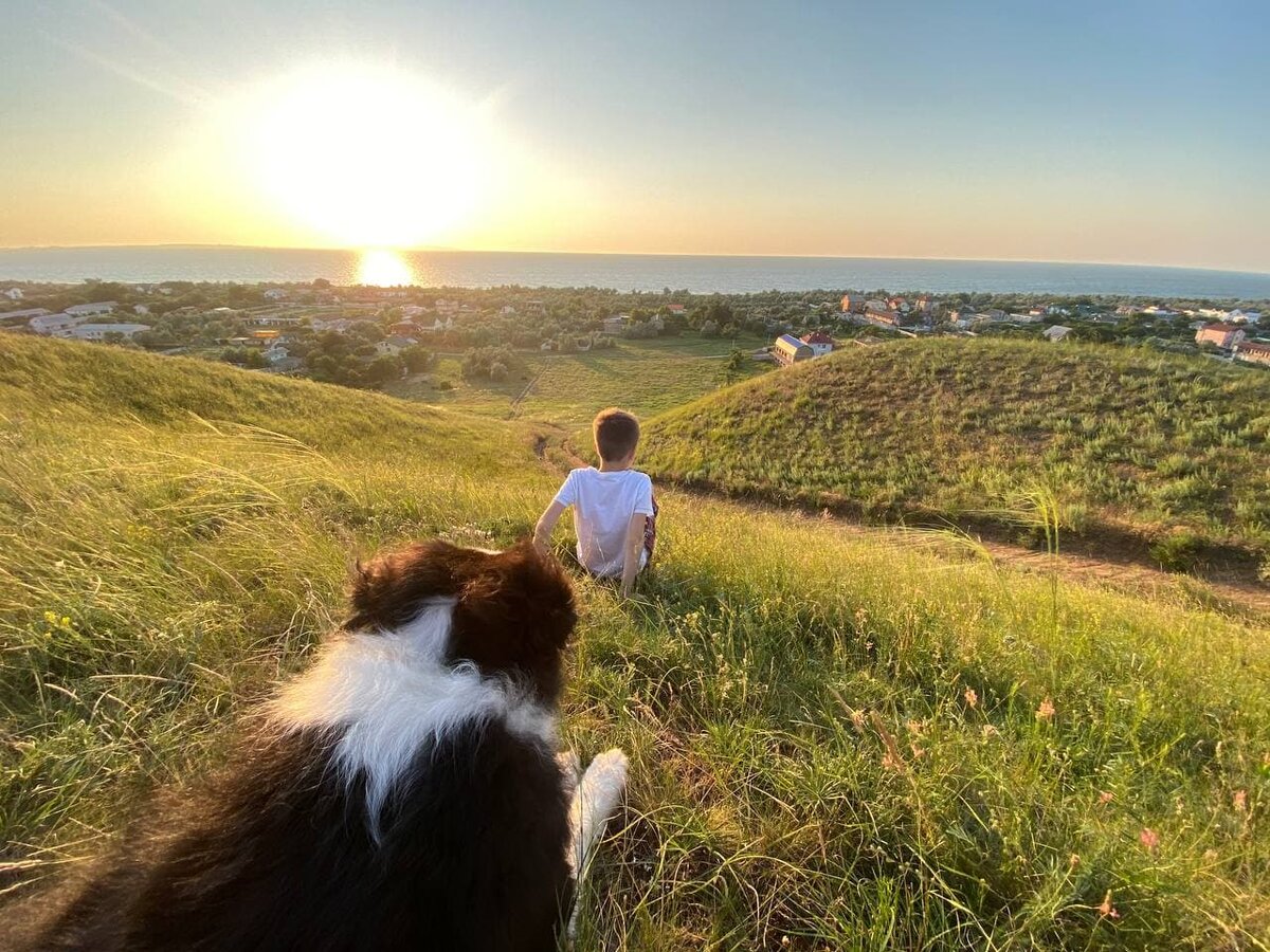 Закат на море