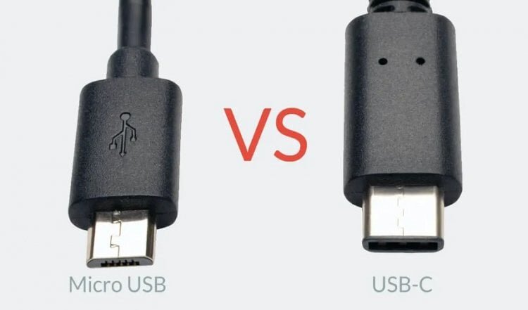   Вы запросто отличите MicroUSB от USB-C