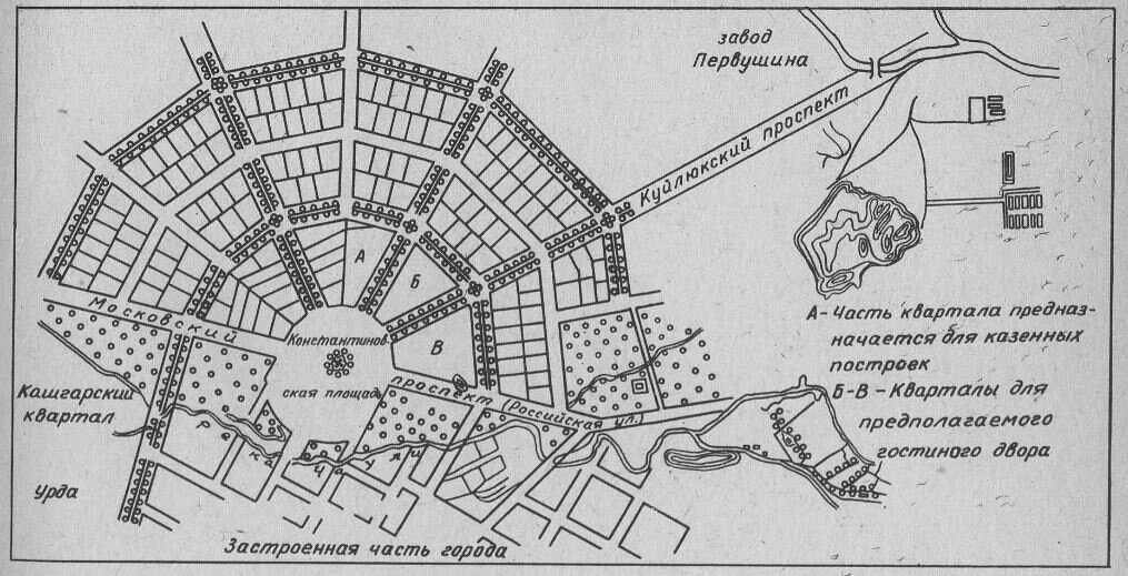 «План Ташкента 1870 года» составленный архитектором г. Ташкента, инженер-капитаном Макаровым, много упоминаемый в литературе как важный этап в развитии русской части Ташкента, с подписью самого Фон-Кауфмана.