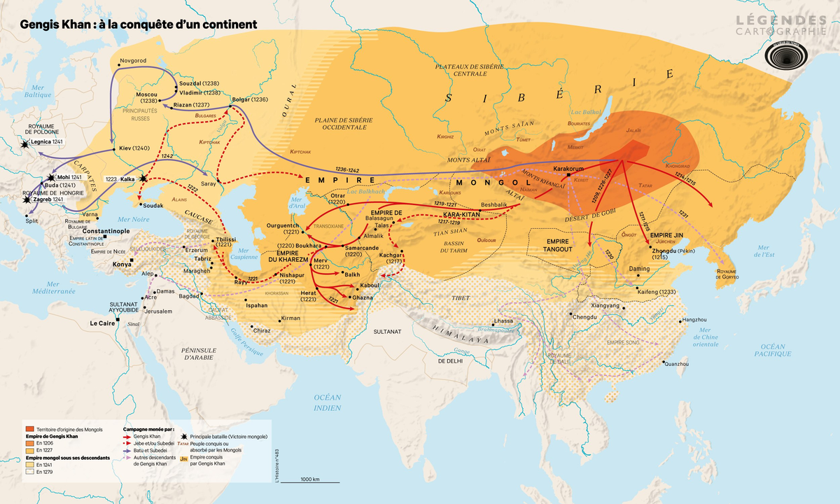 Империя Чингисхана на карте. Монгольская Империя Чингисхана. Монгольская Империя карта. Карта Монголии во времена Чингисхана.