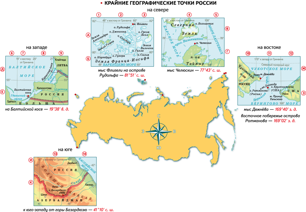 Территория точка. Крайний Северный морской пункт России на карте. Крайний Восточный материковый пункт России на карте. Крайние точки на карте России крайний Северный морской пункт. Южная точка России на карте