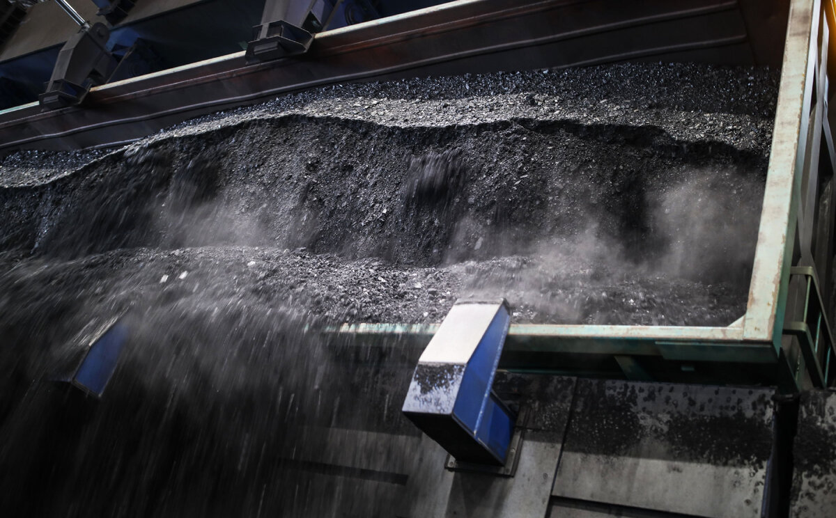 Вагоноопрокидыватель на станции разгрузки угля // Sputnik / Виталий Тимкив