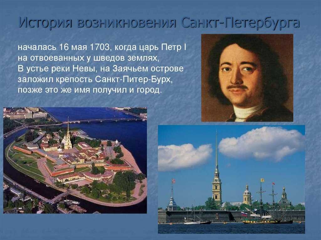 Основан санкт петербург год. Крепость Санкт-Питер-Бурх. История Санкт-Петербурга. Рассказ о Санкт-Петербурге. Санкт-Петербург этапы истории.