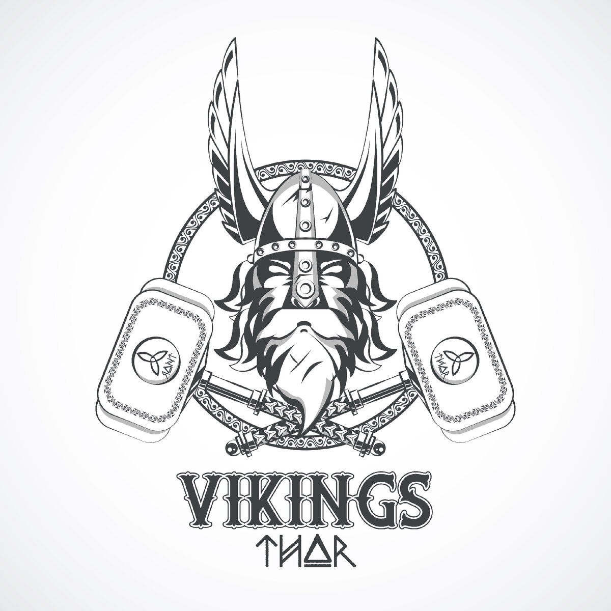 <a href="https://ru.freepik.com/free-vector/vikings-warriors-printed-tshirt_4794105.htm#query=%D0%A1%D0%B5%D0%B2%D0%B5%D1%80%D0%BD%D1%8B%D0%B5%20%D0%B1%D0%BE%D0%B3%D0%B8&position=46&from_view=search&track=ais">Изображение от jemastock</a> на Freepik