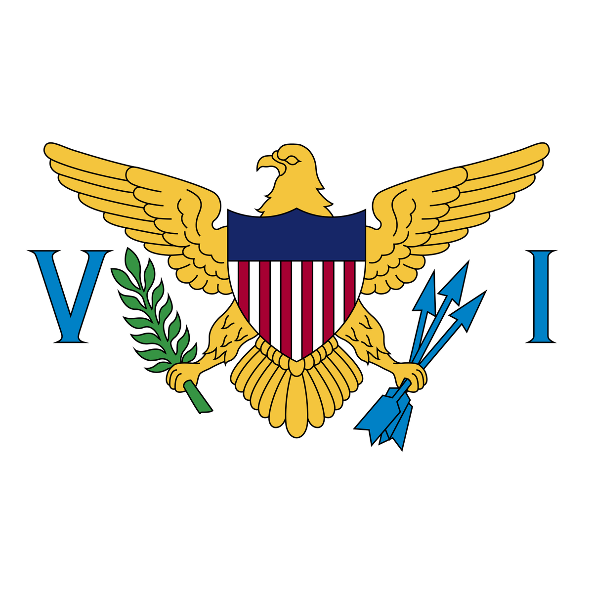Флаг Виргинских островов США