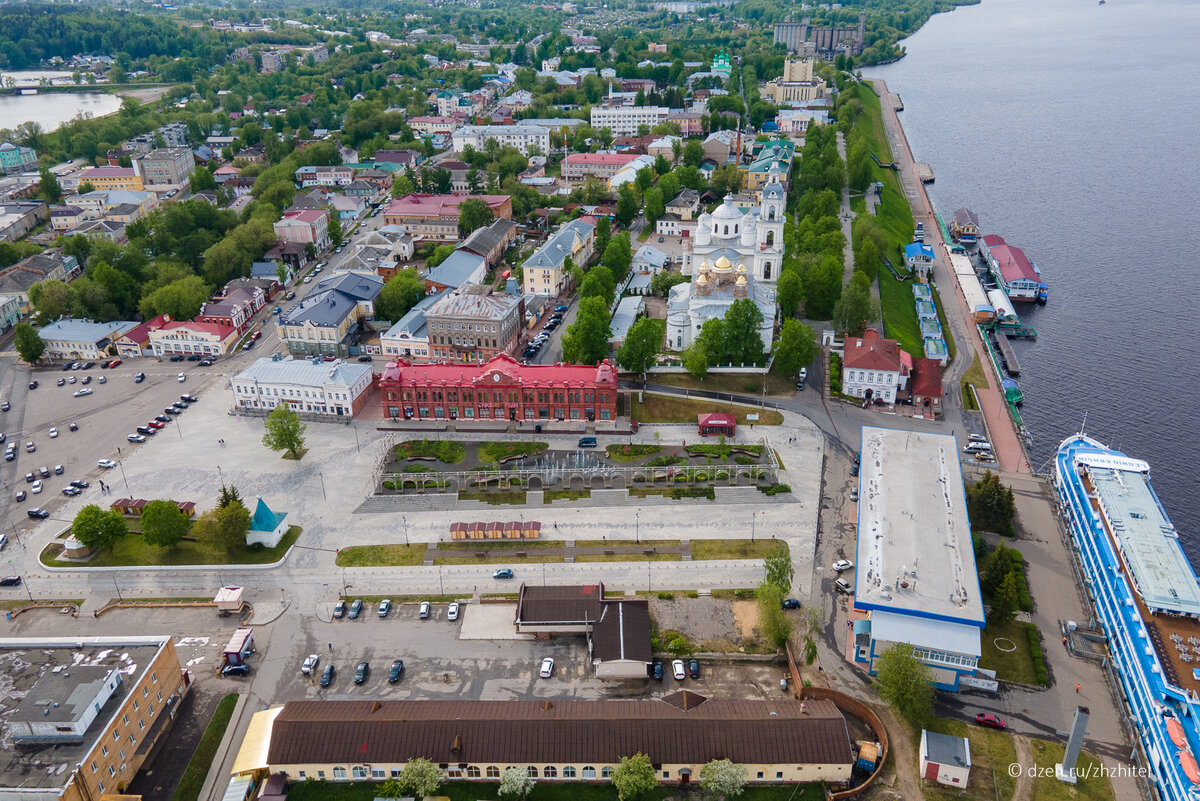 Кинешма. Старинный городок на Волге с высоты птичьего полета | ЖЖитель:  путешествия и авиация | Дзен