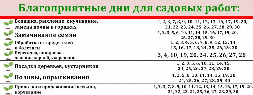 Посевной календарь на 2023 год