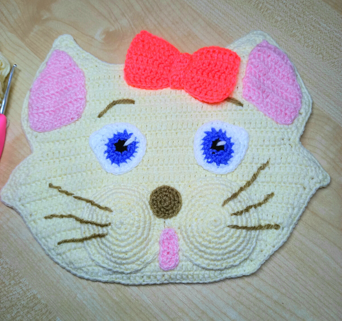 Карман - аппликация Кошачья мордочка