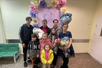    Многодетная семья из Подмосковья © Пресс-служба Министерства здравоохранения Московской области