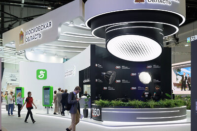    ПМЭФ-2023. День1. Стенд Московской области ©Константин Семенец Пресс-служба Губернатора и Правительства Московской области