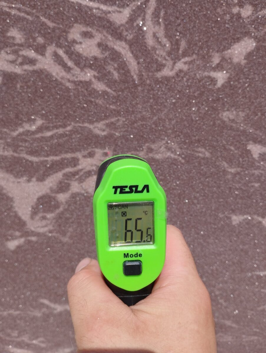 Температура на поверхности Термопанели летом