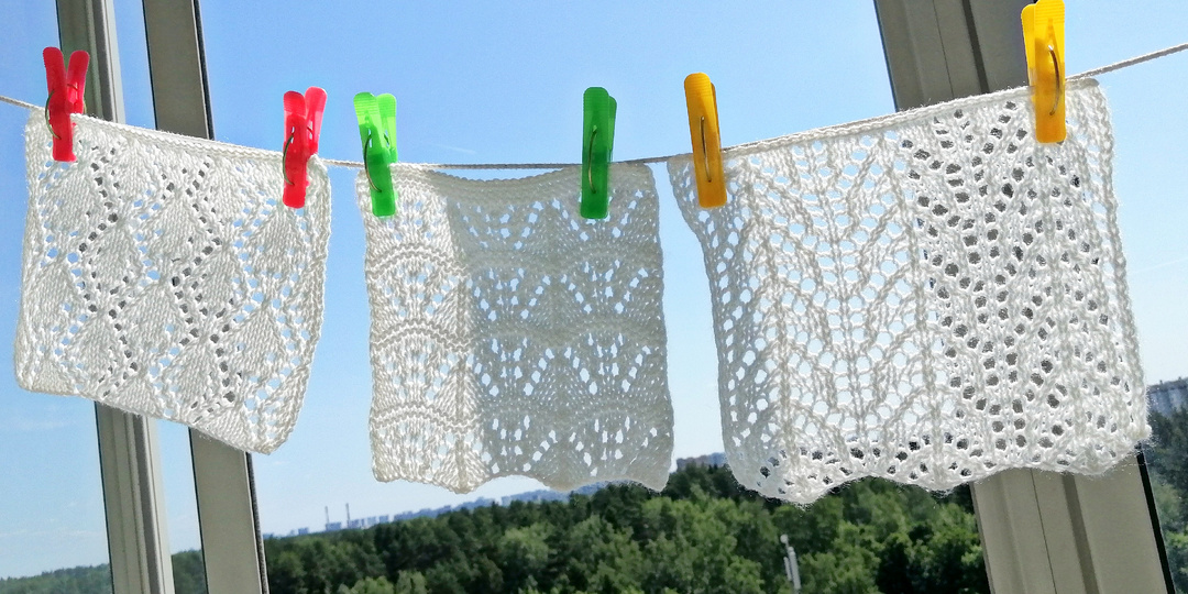 7 нежных ажурных узоров спицами. С моими образцами и схемами узоров