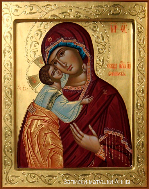 икона Богородицы "Воронинская" современная иконопись