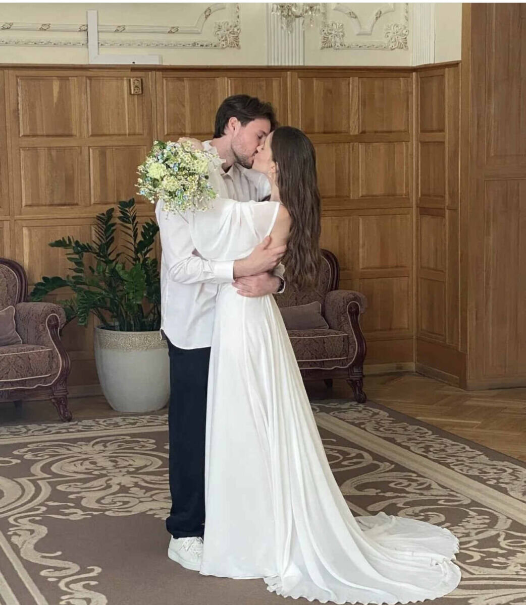 Андрей Гордин и Мария Кукушкина в день свадьбы.