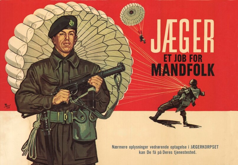 Плакат о наборе в JGK времен 60-ых годов