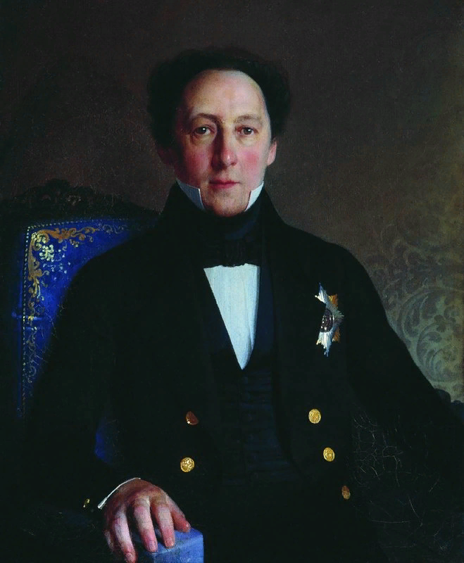 Портрет почт-директора Фёдора Ивановича Прянишникова (С. К. Зарянко, 1844).