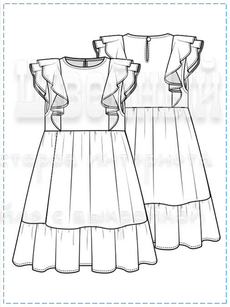 Выкройка платье для девочки