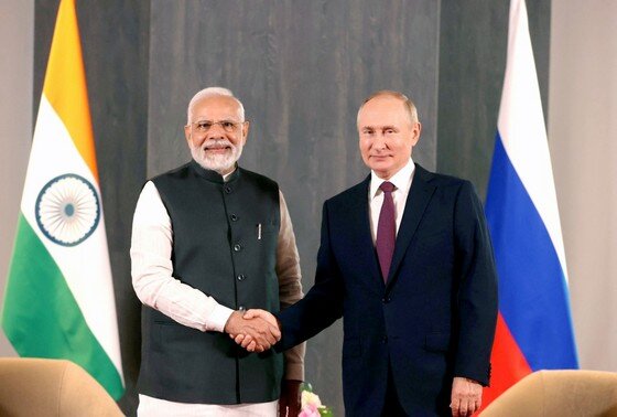    Нарендра Моди и Владимир Путин