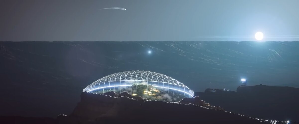Видение "Mars Base Alpha" в 2022 году.