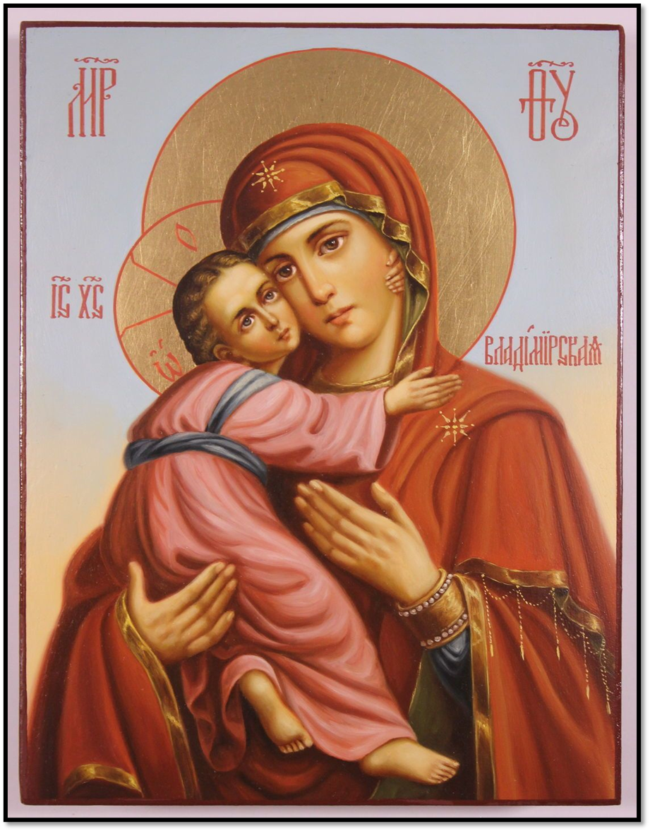 Владимирская икона Божией Матери. Вариант иконографии