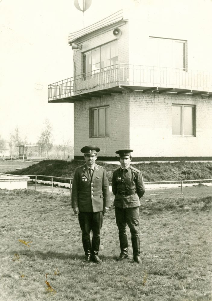 Вот такая же вышка была у нас на огневом городке в п.Светлый. Омск. Фото в свободном доступе.