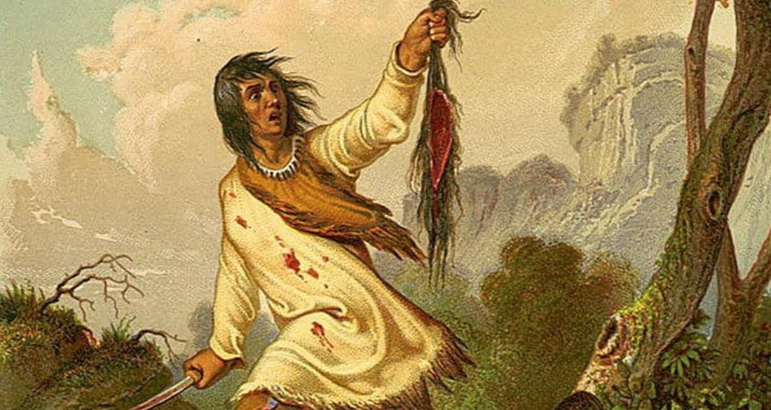 скальп индейского вождя. индейцы америки скальпирование. скальп и индейцы скальпирование. скальпы индейцев в америке. джон глэнтон.