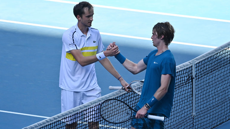    Даниил Медведев и Андрей Рублев. Global Look Press