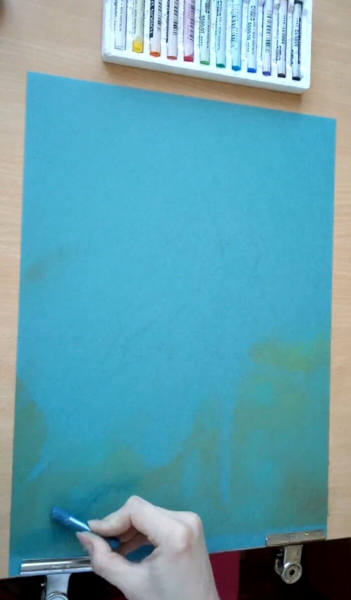 Добавляю темно-бирюзовый цвет.