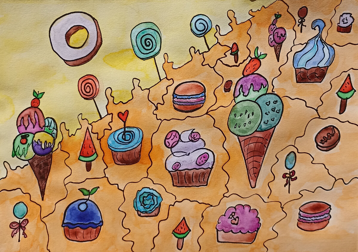 Картина акварелью