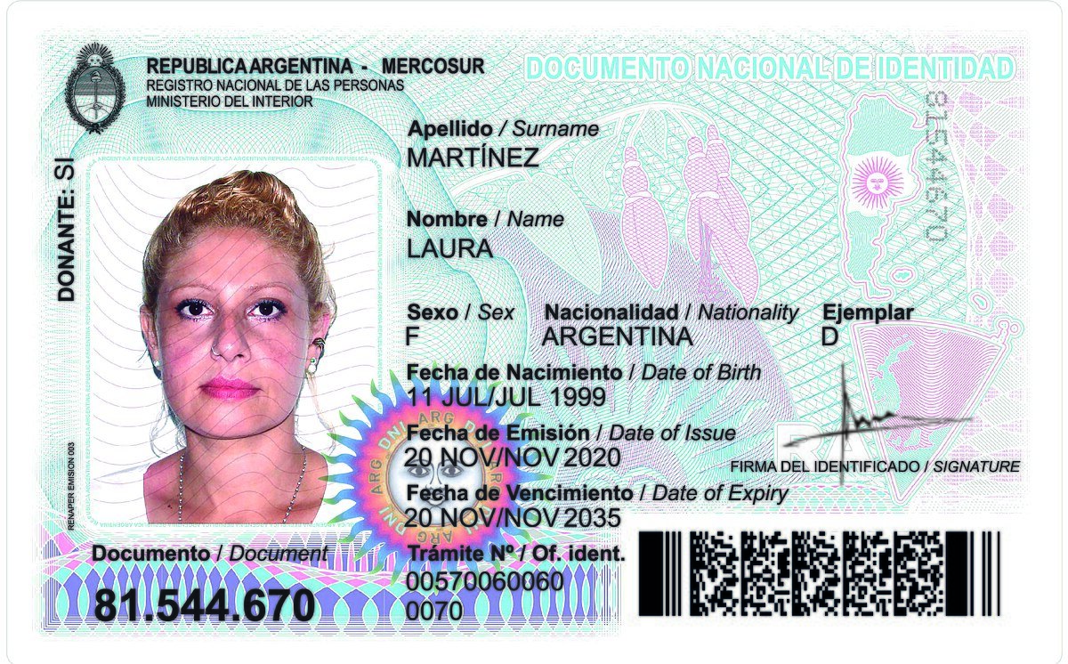 Argentine Identity Card