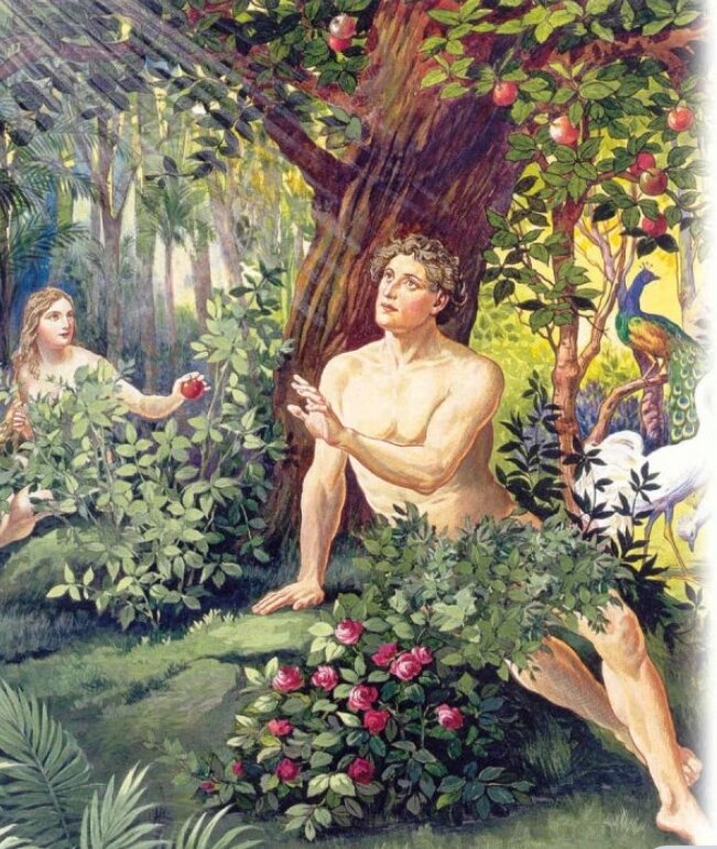 Лукас кранах старший "Адам и Ева".