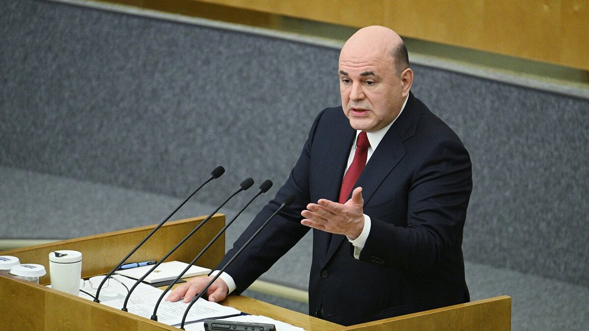    Председатель правительства РФ М. Мишустин выступил с отчетом в Госдуме© РИА Новости . Рамиль Ситдиков