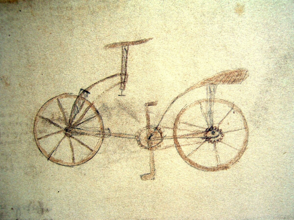 Первый велосипед Леонардо да Винчи