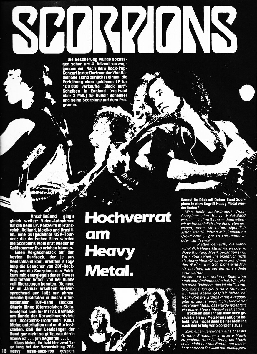 Страница журнала Metal Hammer