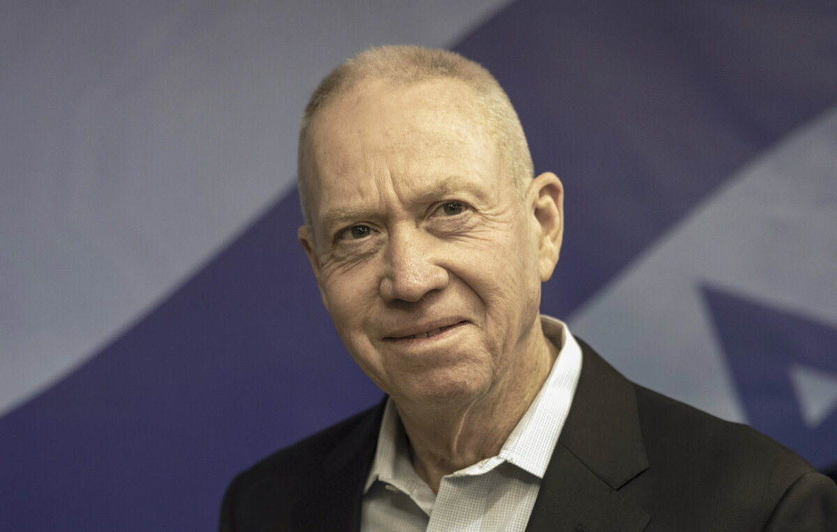    Министр обороны Израиля Йоав Галант  Menahem Kahana/AFP POOL/AP