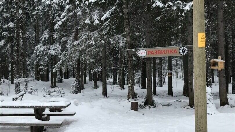     Туалет на городской лыжной трассе уже долгое время стоит без дверцы. Фото поделились местные жители в соцсетях.
