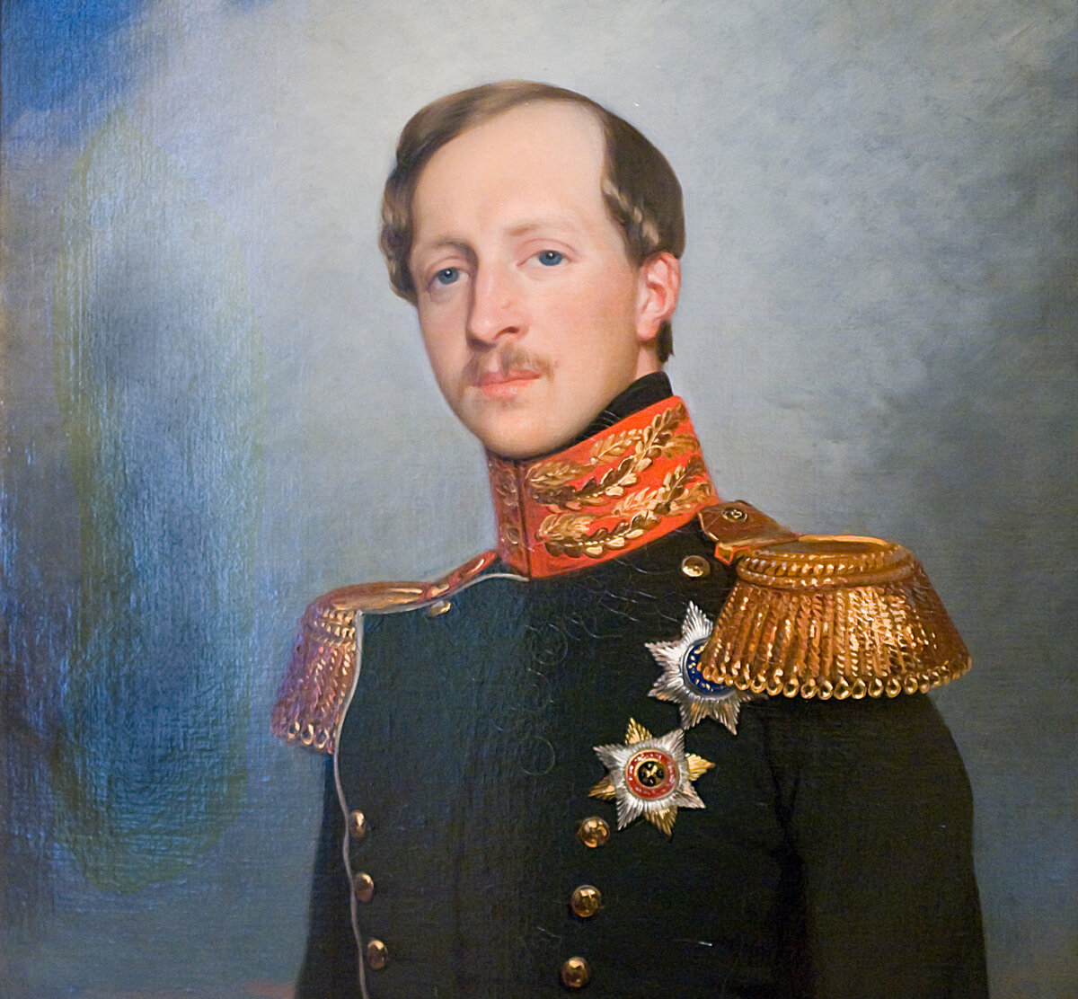 Жозеф-Дезире Кур «Портрет Петра Георгиевича Ольденбургского» (фрагмент) / Государственный Эрмитаж, Санкт-Петербург