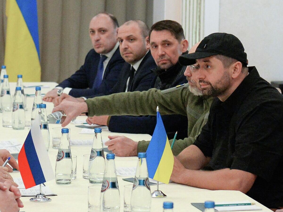    Переговоры России и Украины в Гомельской области© РИА Новости / Александр Кряжев