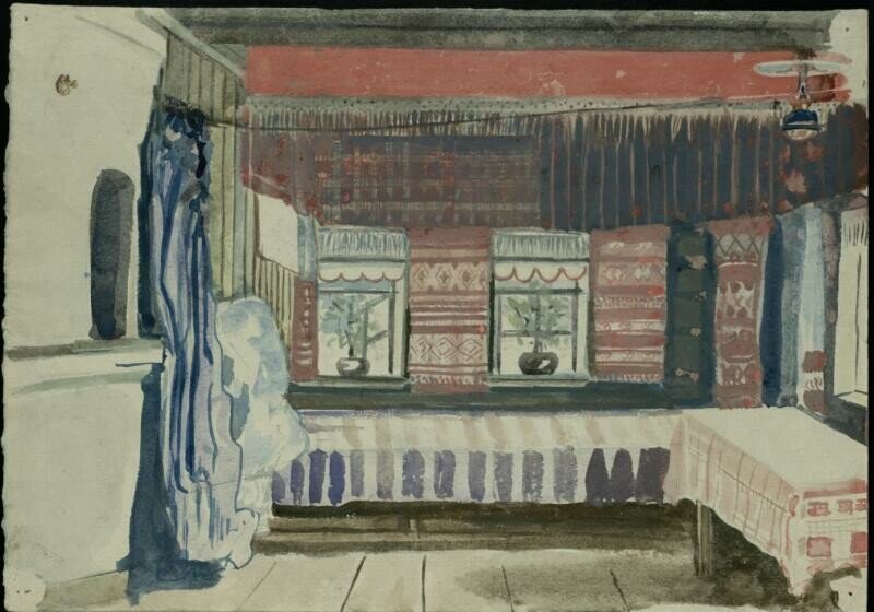 
Внутренний вид комнат богатого татарина, 1920-е гг. Дульский П.М. Из собрания НМ РТ.
Фото: предоставлено автором