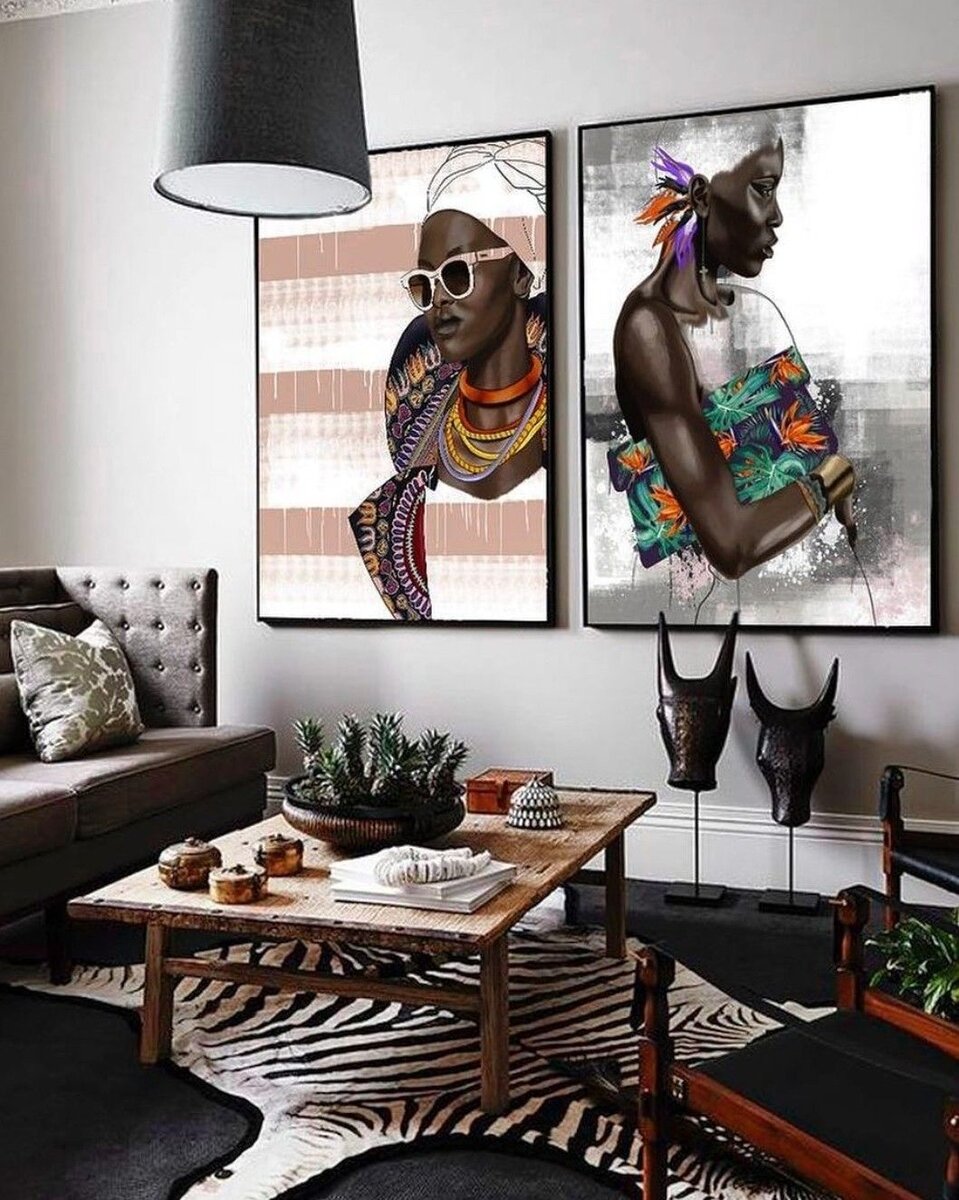 Африканский дизайн в интерьере