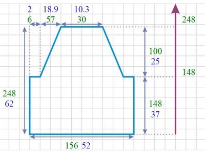 Выкройка спинки