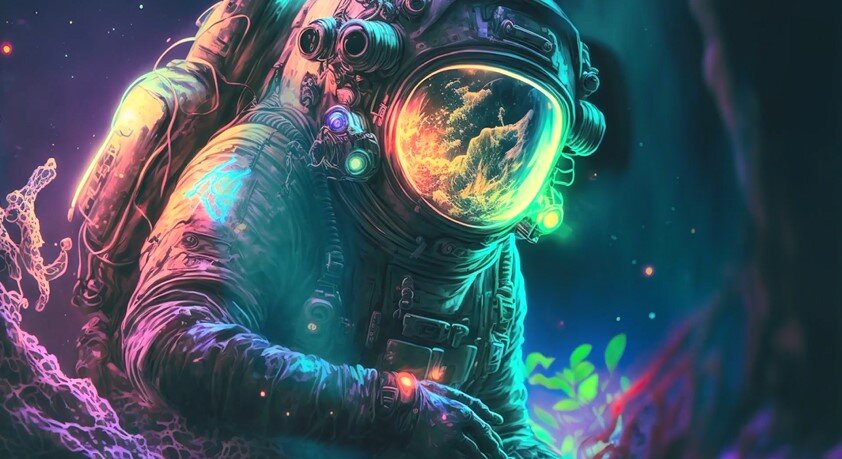 RGB Astronaut - Движущиеся Обои | Оформление Windows | Дзен